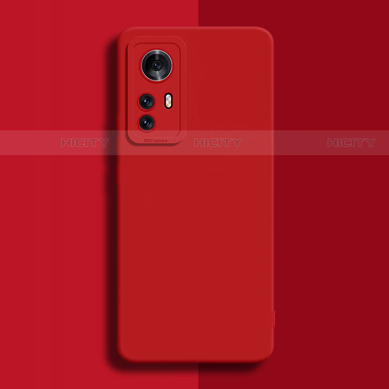 Silikon Hülle Handyhülle Ultra Dünn Flexible Schutzhülle 360 Grad Ganzkörper Tasche für Xiaomi Mi 12 5G Rot