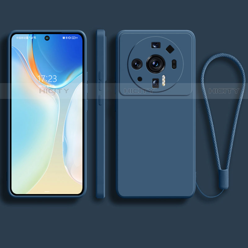 Silikon Hülle Handyhülle Ultra Dünn Flexible Schutzhülle 360 Grad Ganzkörper Tasche für Xiaomi Mi 12S Ultra 5G Blau Plus