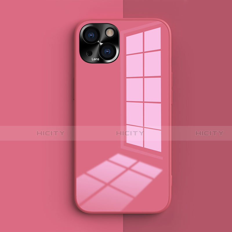 Silikon Hülle Handyhülle Ultra Dünn Flexible Schutzhülle 360 Grad Ganzkörper Tasche G01 für Apple iPhone 13 Mini Pink