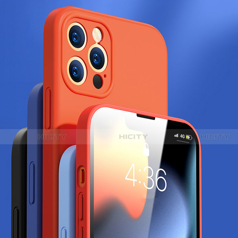 Silikon Hülle Handyhülle Ultra Dünn Flexible Schutzhülle 360 Grad Ganzkörper Tasche G01 für Apple iPhone 13 Pro Max groß