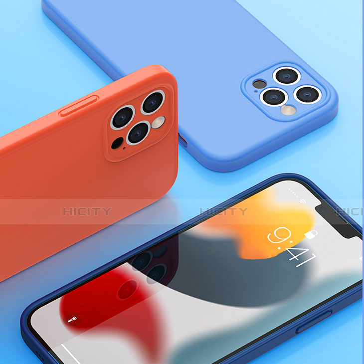 Silikon Hülle Handyhülle Ultra Dünn Flexible Schutzhülle 360 Grad Ganzkörper Tasche G01 für Apple iPhone 13 Pro Max groß