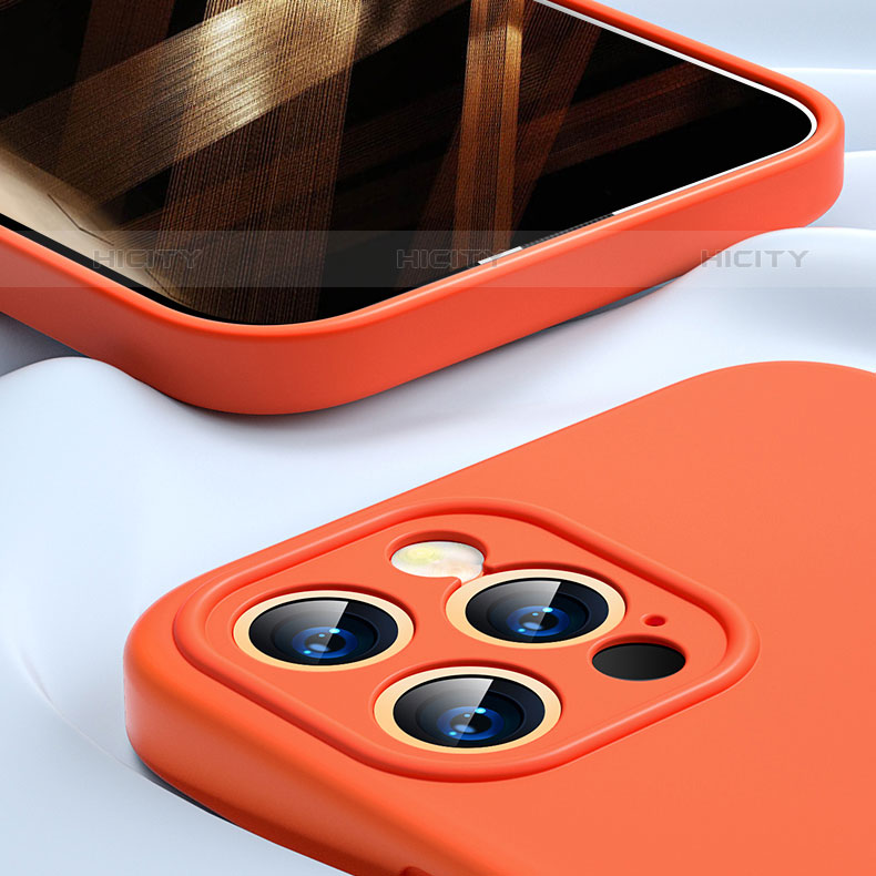 Silikon Hülle Handyhülle Ultra Dünn Flexible Schutzhülle 360 Grad Ganzkörper Tasche G01 für Apple iPhone 15 Pro groß
