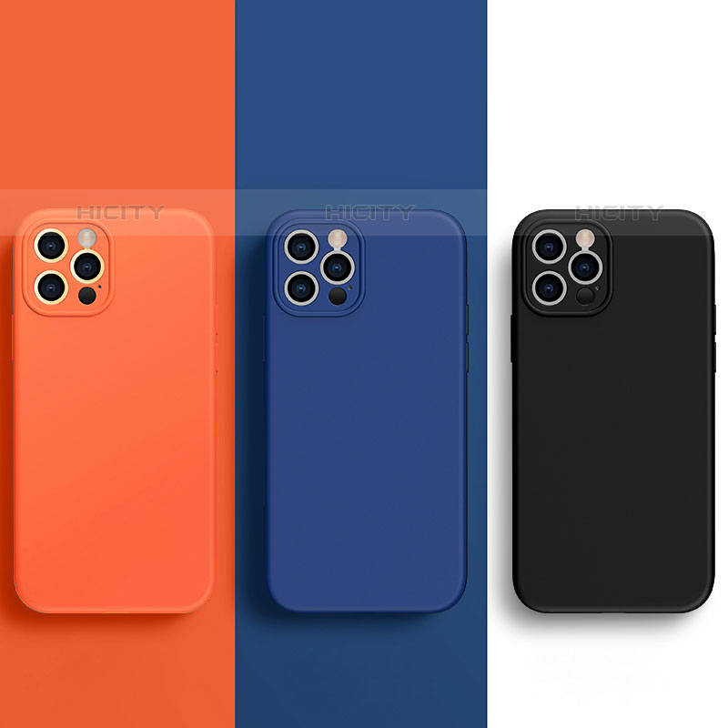 Silikon Hülle Handyhülle Ultra Dünn Flexible Schutzhülle 360 Grad Ganzkörper Tasche G01 für Apple iPhone 15 Pro groß