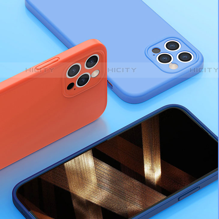 Silikon Hülle Handyhülle Ultra Dünn Flexible Schutzhülle 360 Grad Ganzkörper Tasche G01 für Apple iPhone 15 Pro groß