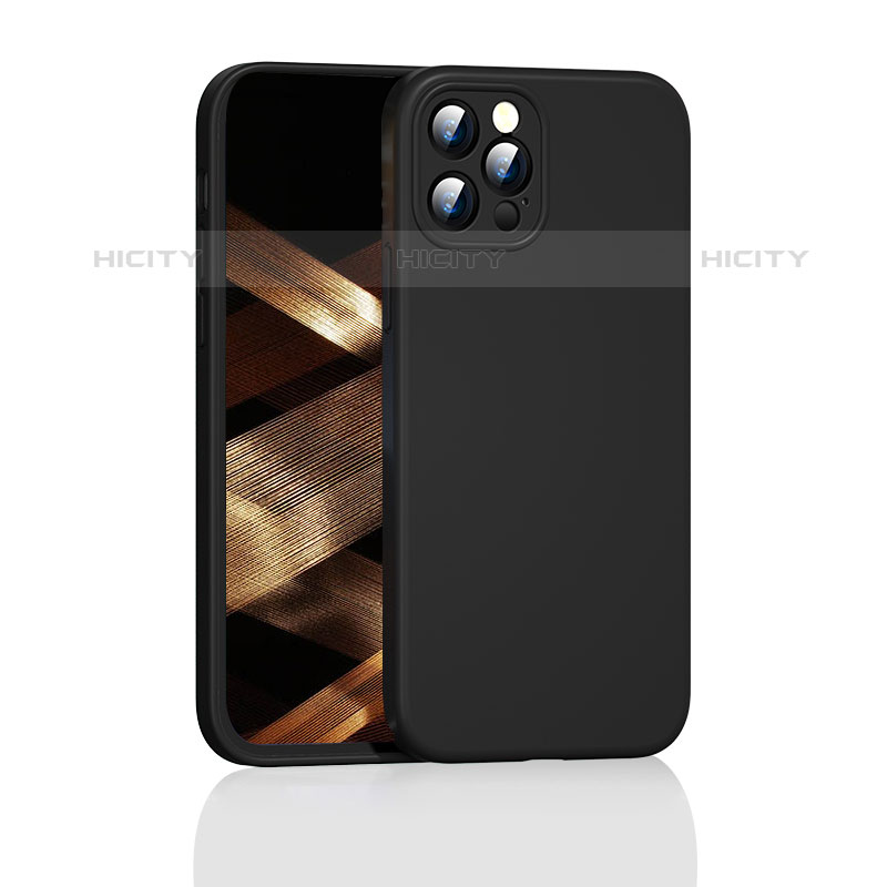 Silikon Hülle Handyhülle Ultra Dünn Flexible Schutzhülle 360 Grad Ganzkörper Tasche G01 für Apple iPhone 15 Pro Schwarz Plus