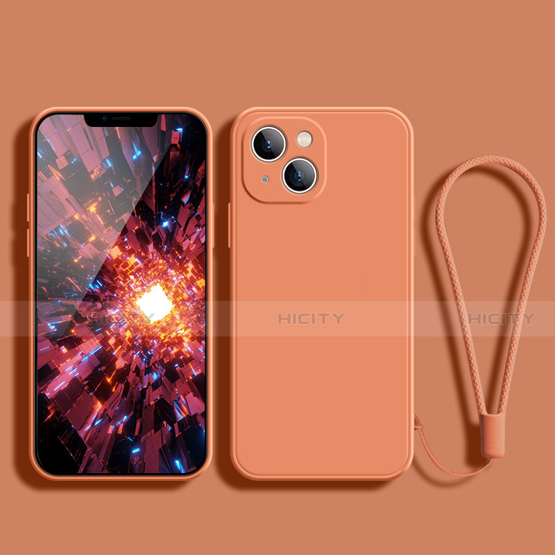 Silikon Hülle Handyhülle Ultra Dünn Flexible Schutzhülle 360 Grad Ganzkörper Tasche G02 für Apple iPhone 13 Orange