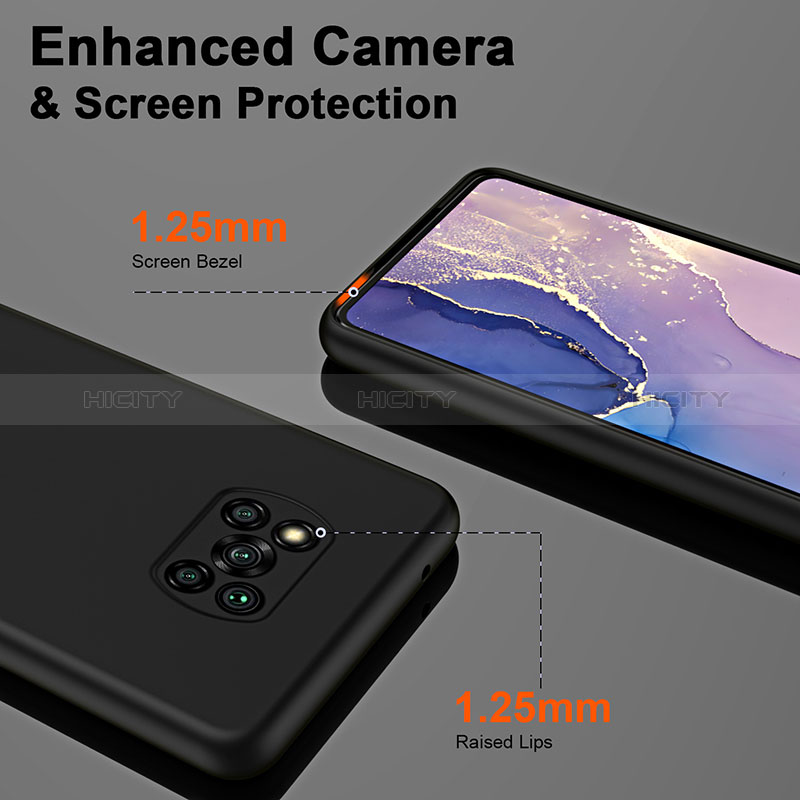 Silikon Hülle Handyhülle Ultra Dünn Flexible Schutzhülle 360 Grad Ganzkörper Tasche H01P für Xiaomi Poco X3 NFC