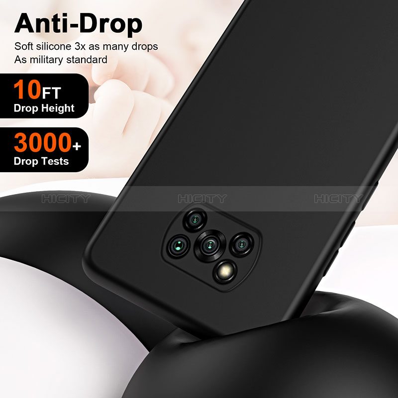 Silikon Hülle Handyhülle Ultra Dünn Flexible Schutzhülle 360 Grad Ganzkörper Tasche H01P für Xiaomi Poco X3 NFC