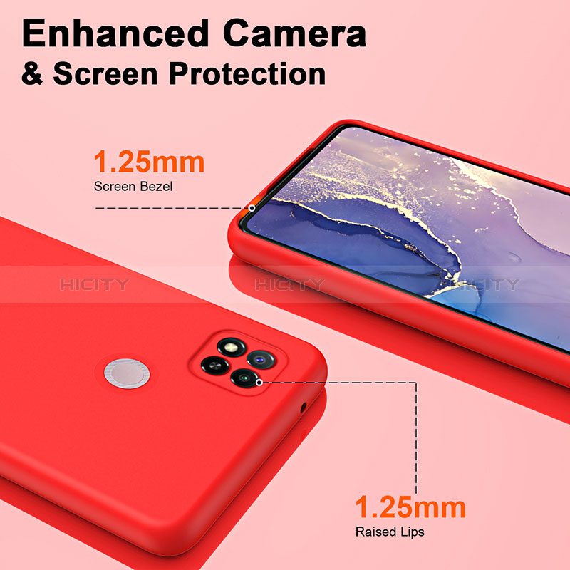 Silikon Hülle Handyhülle Ultra Dünn Flexible Schutzhülle 360 Grad Ganzkörper Tasche H01P für Xiaomi Redmi 10A 4G