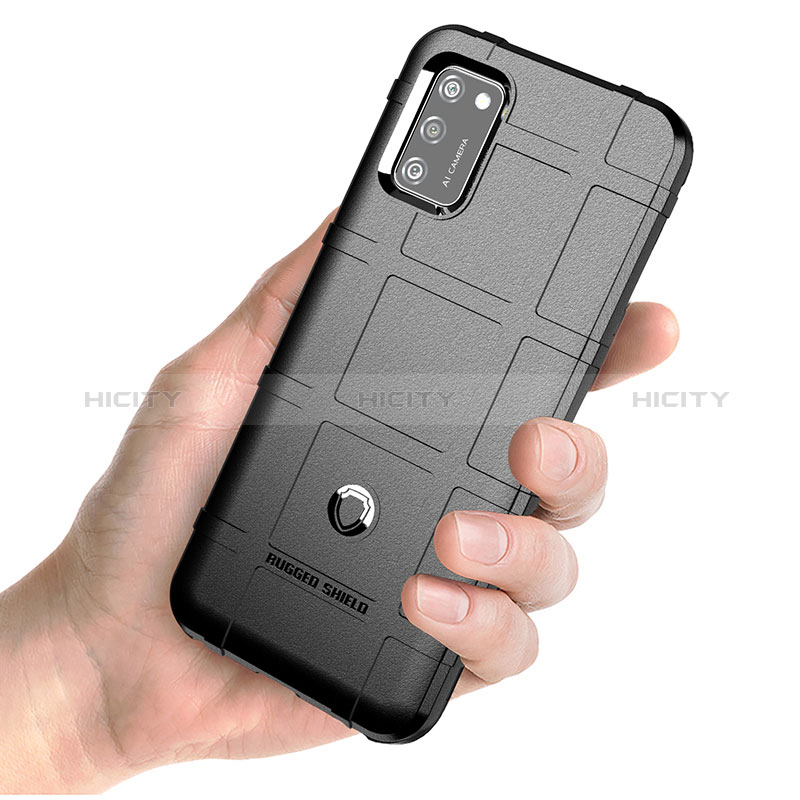 Silikon Hülle Handyhülle Ultra Dünn Flexible Schutzhülle 360 Grad Ganzkörper Tasche J01S für Samsung Galaxy A02s