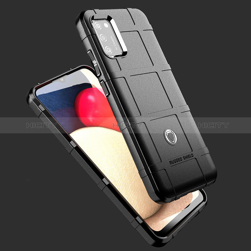 Silikon Hülle Handyhülle Ultra Dünn Flexible Schutzhülle 360 Grad Ganzkörper Tasche J01S für Samsung Galaxy A02s