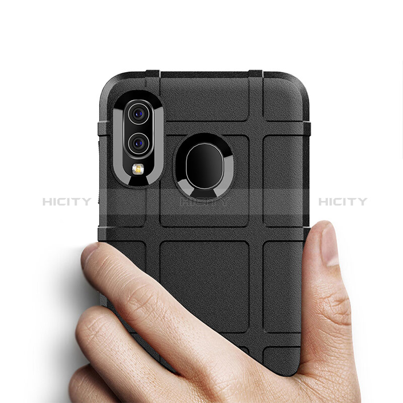Silikon Hülle Handyhülle Ultra Dünn Flexible Schutzhülle 360 Grad Ganzkörper Tasche J01S für Samsung Galaxy A30 groß
