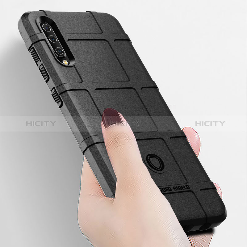 Silikon Hülle Handyhülle Ultra Dünn Flexible Schutzhülle 360 Grad Ganzkörper Tasche J01S für Samsung Galaxy A70S groß