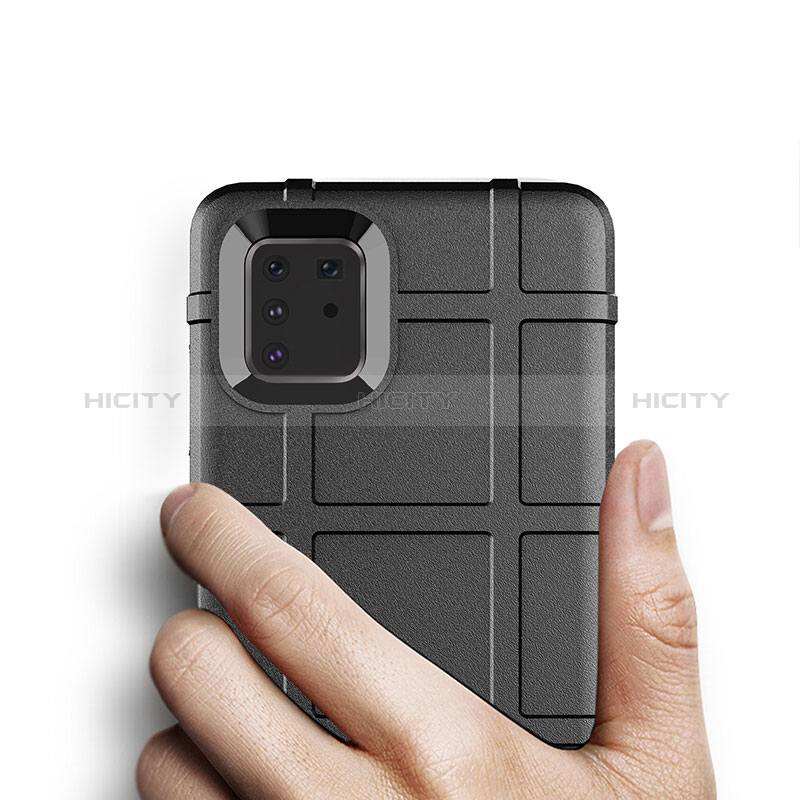 Silikon Hülle Handyhülle Ultra Dünn Flexible Schutzhülle 360 Grad Ganzkörper Tasche J01S für Samsung Galaxy A81 groß
