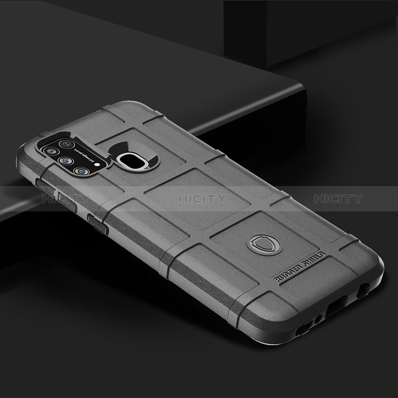 Silikon Hülle Handyhülle Ultra Dünn Flexible Schutzhülle 360 Grad Ganzkörper Tasche J01S für Samsung Galaxy M21s