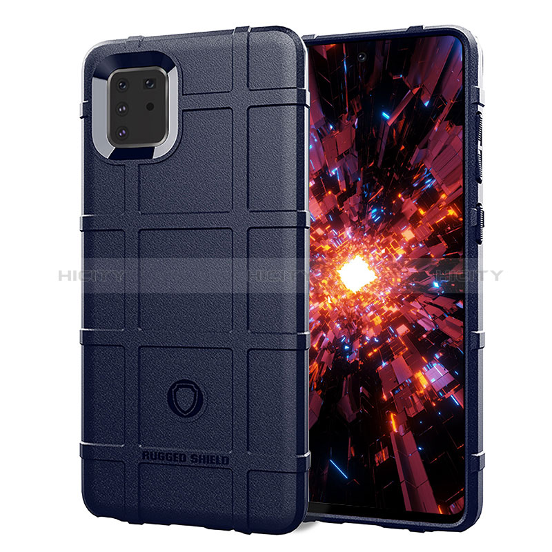 Silikon Hülle Handyhülle Ultra Dünn Flexible Schutzhülle 360 Grad Ganzkörper Tasche J01S für Samsung Galaxy Note 10 Lite groß