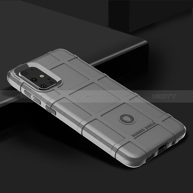 Silikon Hülle Handyhülle Ultra Dünn Flexible Schutzhülle 360 Grad Ganzkörper Tasche J01S für Samsung Galaxy S20 Plus Grau