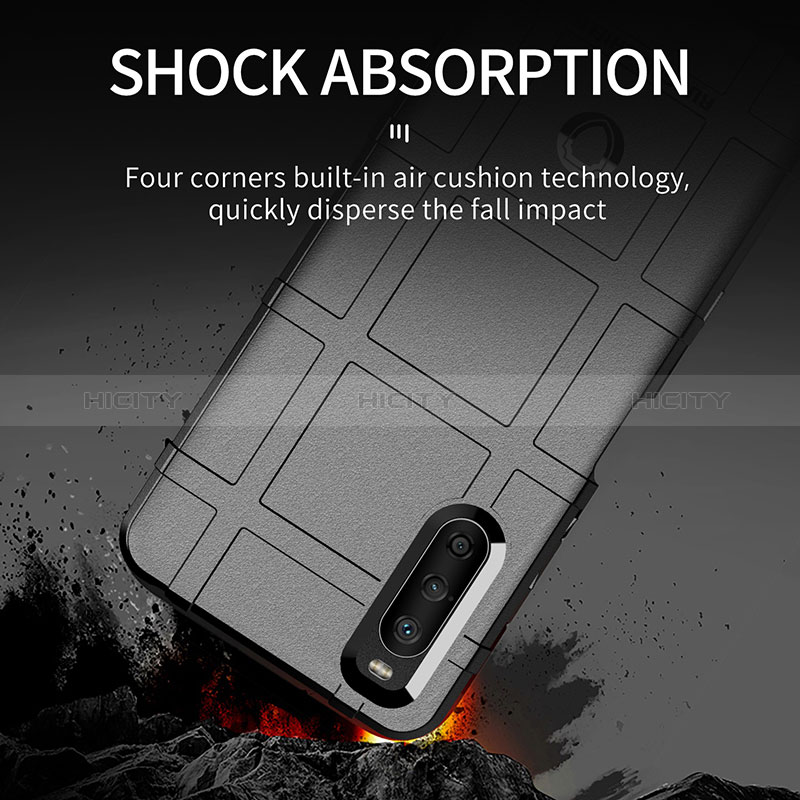 Silikon Hülle Handyhülle Ultra Dünn Flexible Schutzhülle 360 Grad Ganzkörper Tasche J01S für Sony Xperia 10 III