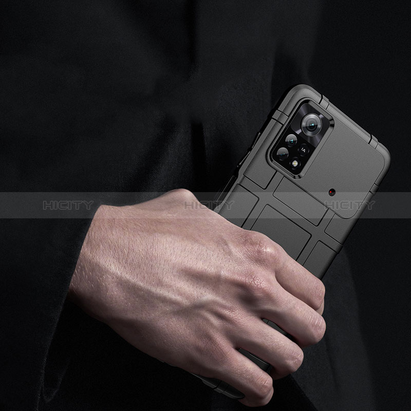 Silikon Hülle Handyhülle Ultra Dünn Flexible Schutzhülle 360 Grad Ganzkörper Tasche J01S für Xiaomi Poco X4 Pro 5G groß