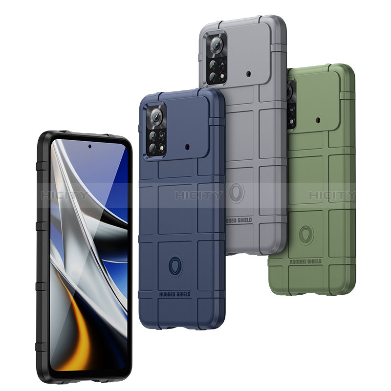 Silikon Hülle Handyhülle Ultra Dünn Flexible Schutzhülle 360 Grad Ganzkörper Tasche J01S für Xiaomi Poco X4 Pro 5G groß
