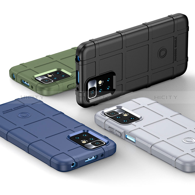 Silikon Hülle Handyhülle Ultra Dünn Flexible Schutzhülle 360 Grad Ganzkörper Tasche J01S für Xiaomi Redmi 10 Prime (2022) groß