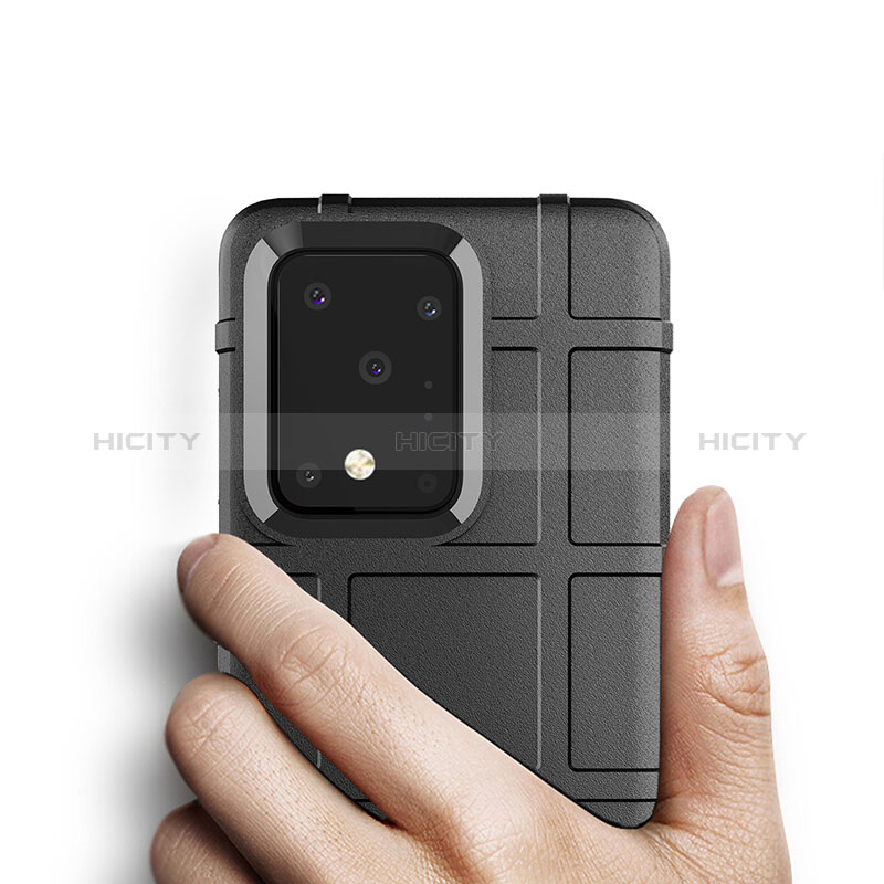 Silikon Hülle Handyhülle Ultra Dünn Flexible Schutzhülle 360 Grad Ganzkörper Tasche J02S für Samsung Galaxy S20 Ultra groß