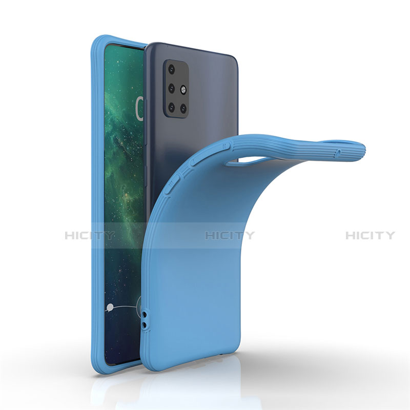 Silikon Hülle Handyhülle Ultra Dünn Flexible Schutzhülle 360 Grad Ganzkörper Tasche S01 für Samsung Galaxy A51 4G groß