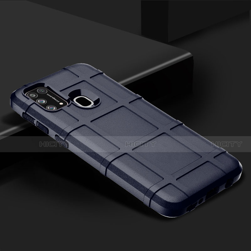 Silikon Hülle Handyhülle Ultra Dünn Flexible Schutzhülle 360 Grad Ganzkörper Tasche S01 für Samsung Galaxy M21s groß