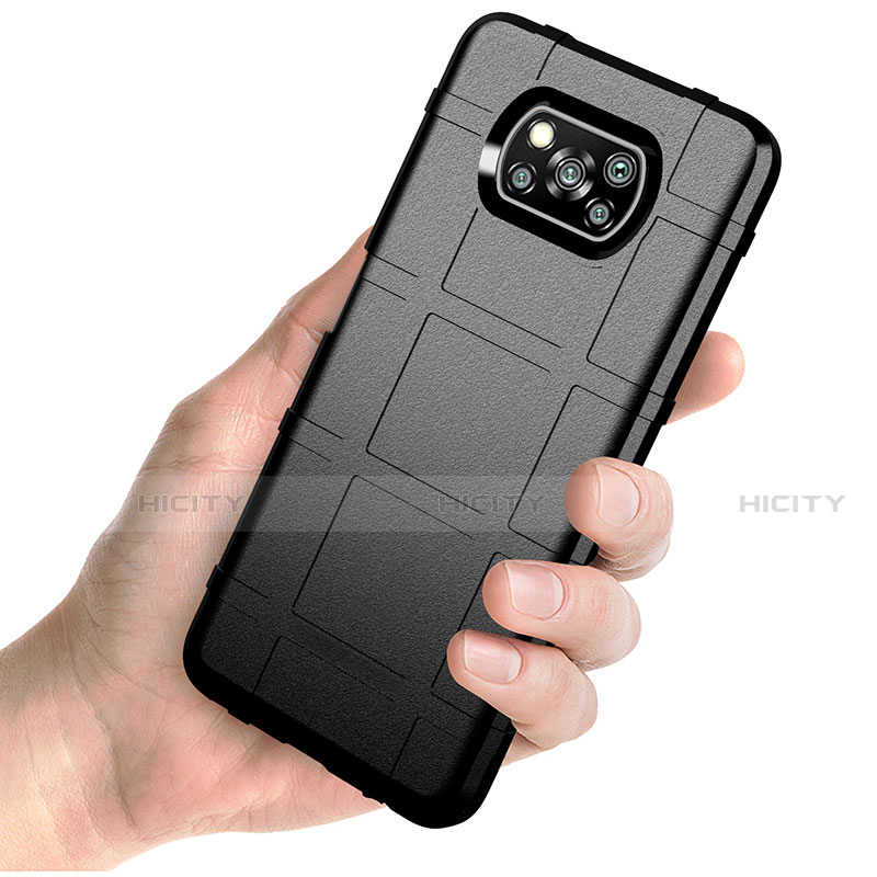 Silikon Hülle Handyhülle Ultra Dünn Flexible Schutzhülle 360 Grad Ganzkörper Tasche S01 für Xiaomi Poco X3 NFC groß