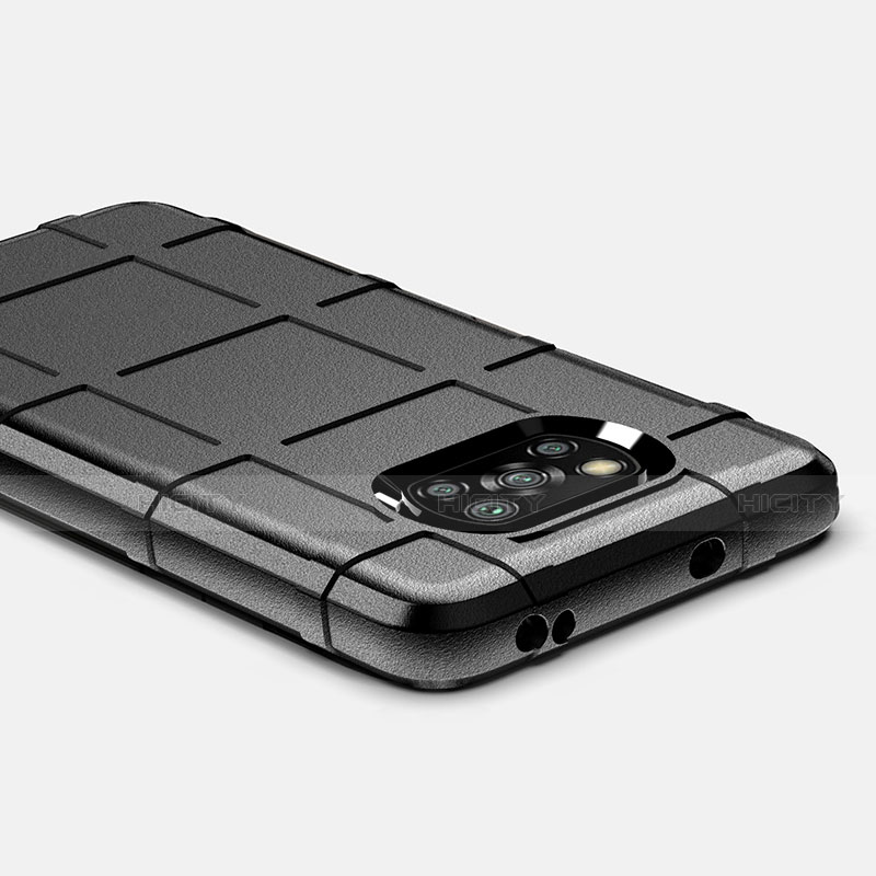 Silikon Hülle Handyhülle Ultra Dünn Flexible Schutzhülle 360 Grad Ganzkörper Tasche S01 für Xiaomi Poco X3 Pro groß