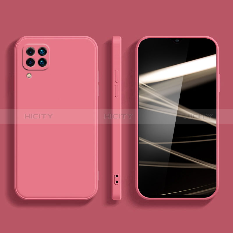 Silikon Hülle Handyhülle Ultra Dünn Flexible Schutzhülle 360 Grad Ganzkörper Tasche S02 für Samsung Galaxy M12 Pink