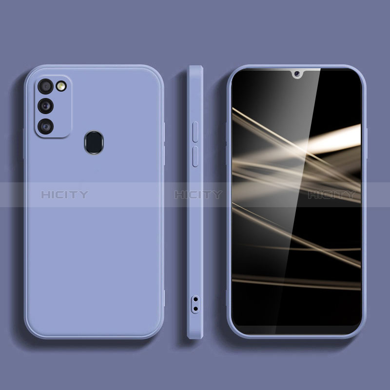 Silikon Hülle Handyhülle Ultra Dünn Flexible Schutzhülle 360 Grad Ganzkörper Tasche S02 für Samsung Galaxy M21 groß