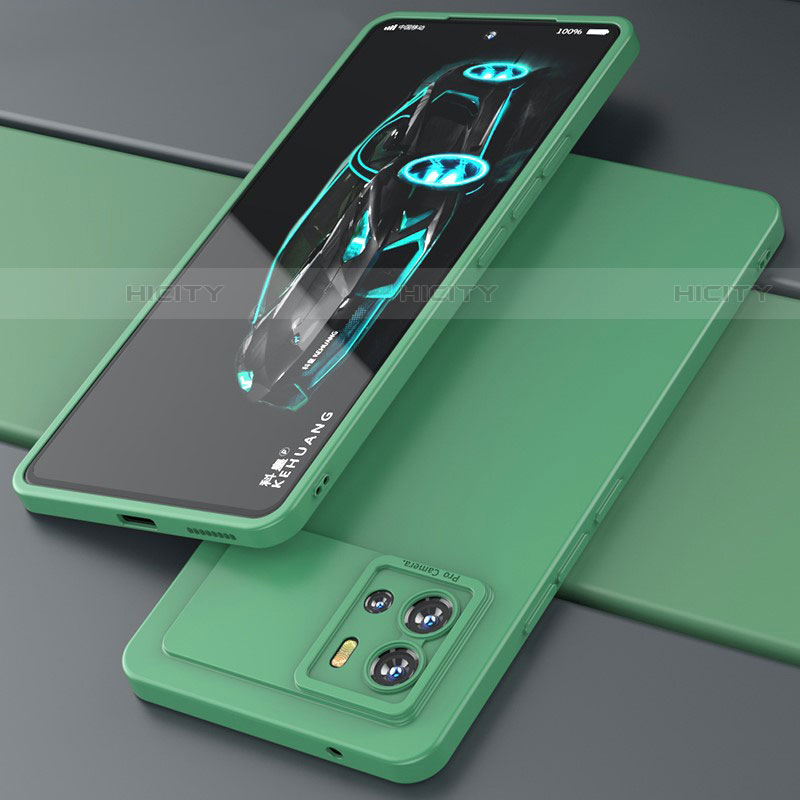 Silikon Hülle Handyhülle Ultra Dünn Flexible Schutzhülle 360 Grad Ganzkörper Tasche S02 für Vivo iQOO 9 5G Grün Plus