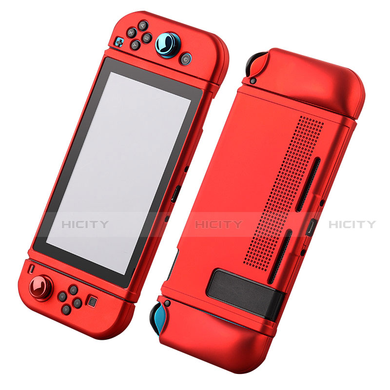 Silikon Hülle Handyhülle Ultra Dünn Flexible Schutzhülle 360 Grad Ganzkörper Tasche S03 für Nintendo Switch Rot