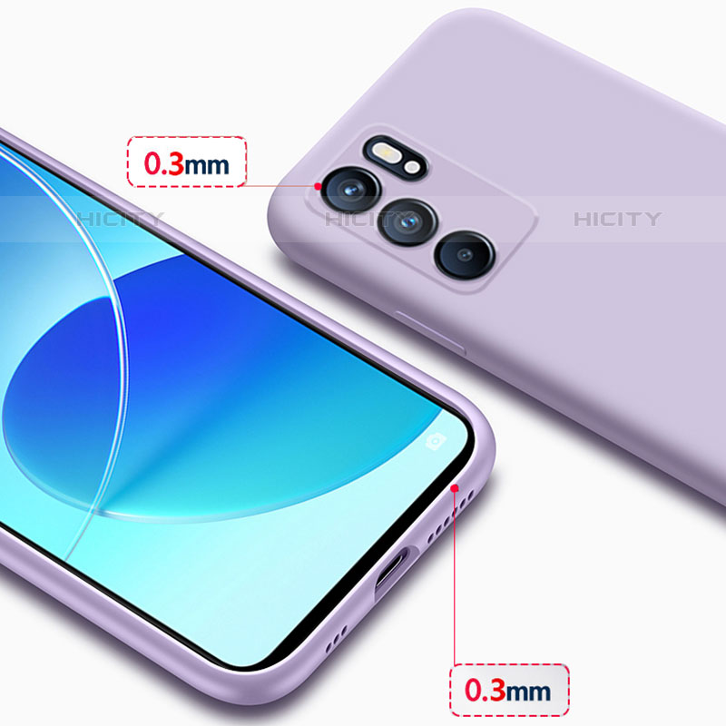 Silikon Hülle Handyhülle Ultra Dünn Flexible Schutzhülle 360 Grad Ganzkörper Tasche S03 für Oppo Reno6 Pro 5G India