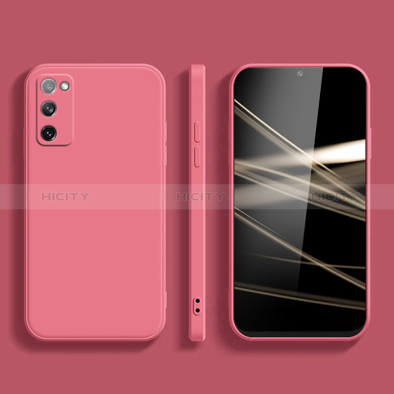 Silikon Hülle Handyhülle Ultra Dünn Flexible Schutzhülle 360 Grad Ganzkörper Tasche S03 für Samsung Galaxy S20 FE (2022) 5G Pink Plus