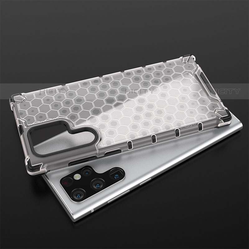 Silikon Hülle Handyhülle Ultra Dünn Flexible Schutzhülle 360 Grad Ganzkörper Tasche S03 für Samsung Galaxy S21 Ultra 5G