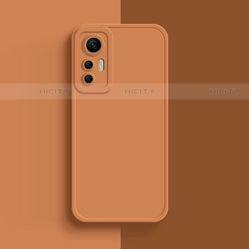 Silikon Hülle Handyhülle Ultra Dünn Flexible Schutzhülle 360 Grad Ganzkörper Tasche S03 für Xiaomi Mi 12 5G Orange