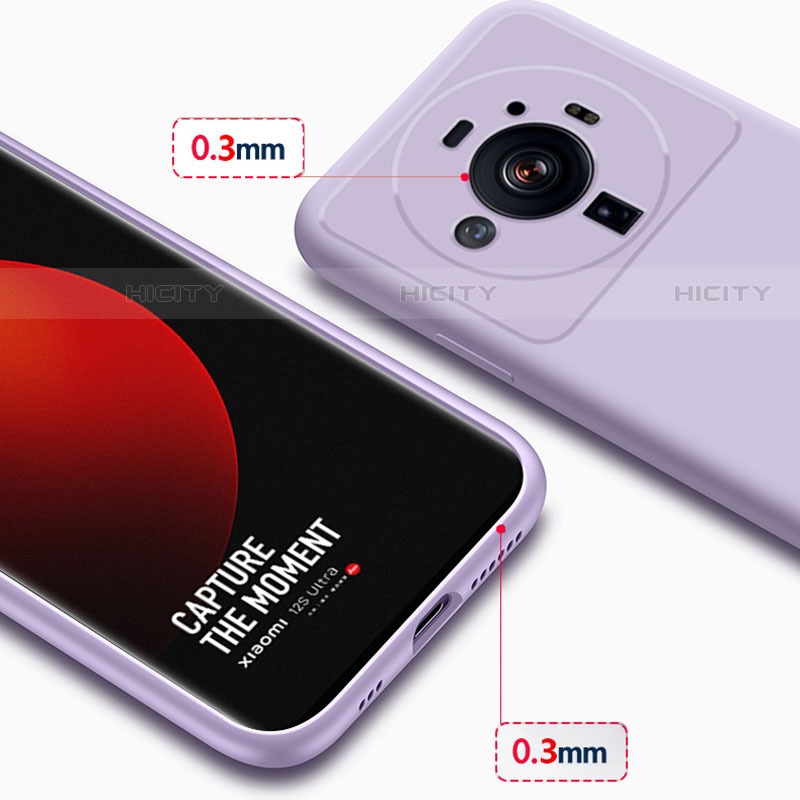 Silikon Hülle Handyhülle Ultra Dünn Flexible Schutzhülle 360 Grad Ganzkörper Tasche S03 für Xiaomi Mi 12 Ultra 5G groß