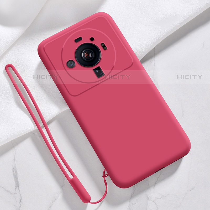 Silikon Hülle Handyhülle Ultra Dünn Flexible Schutzhülle 360 Grad Ganzkörper Tasche S03 für Xiaomi Mi 12S Ultra 5G Rot