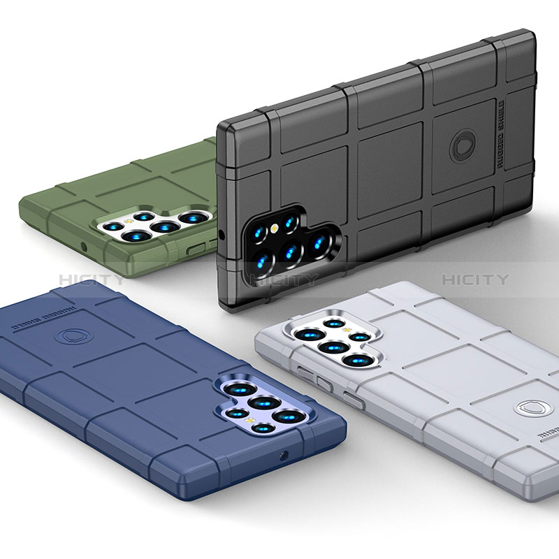 Silikon Hülle Handyhülle Ultra Dünn Flexible Schutzhülle 360 Grad Ganzkörper Tasche S06 für Samsung Galaxy S24 Ultra 5G groß