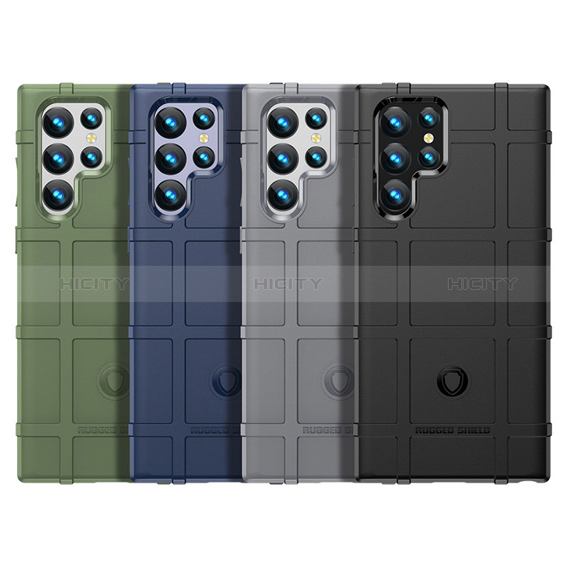 Silikon Hülle Handyhülle Ultra Dünn Flexible Schutzhülle 360 Grad Ganzkörper Tasche S06 für Samsung Galaxy S24 Ultra 5G groß