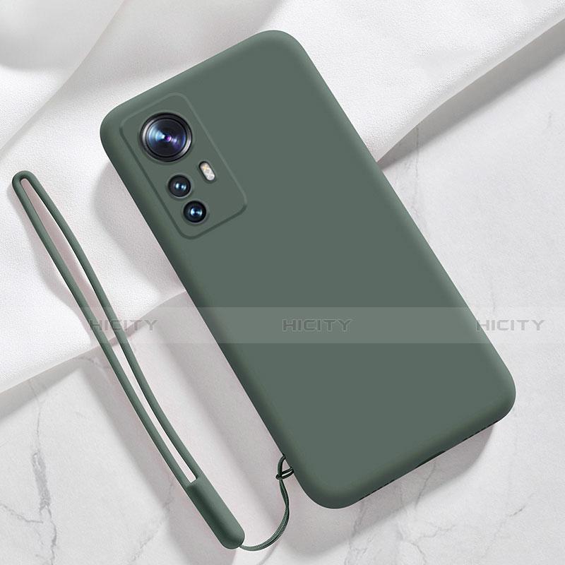 Silikon Hülle Handyhülle Ultra Dünn Flexible Schutzhülle 360 Grad Ganzkörper Tasche S07 für Xiaomi Mi 12 5G Grün