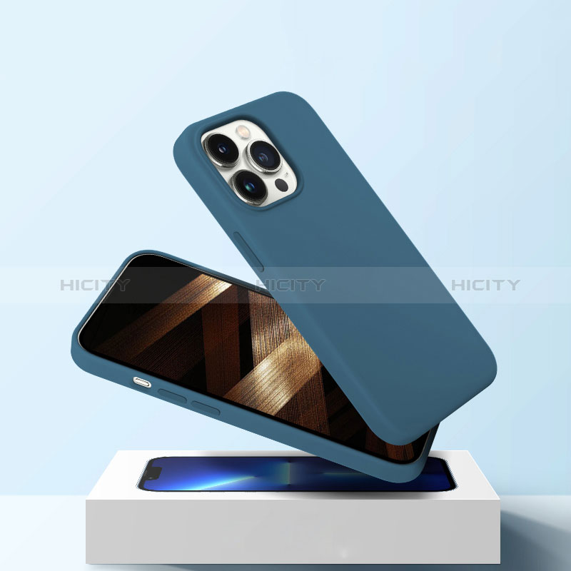 Silikon Hülle Handyhülle Ultra Dünn Flexible Schutzhülle 360 Grad Ganzkörper Tasche S08 für Apple iPhone 14 Pro Max