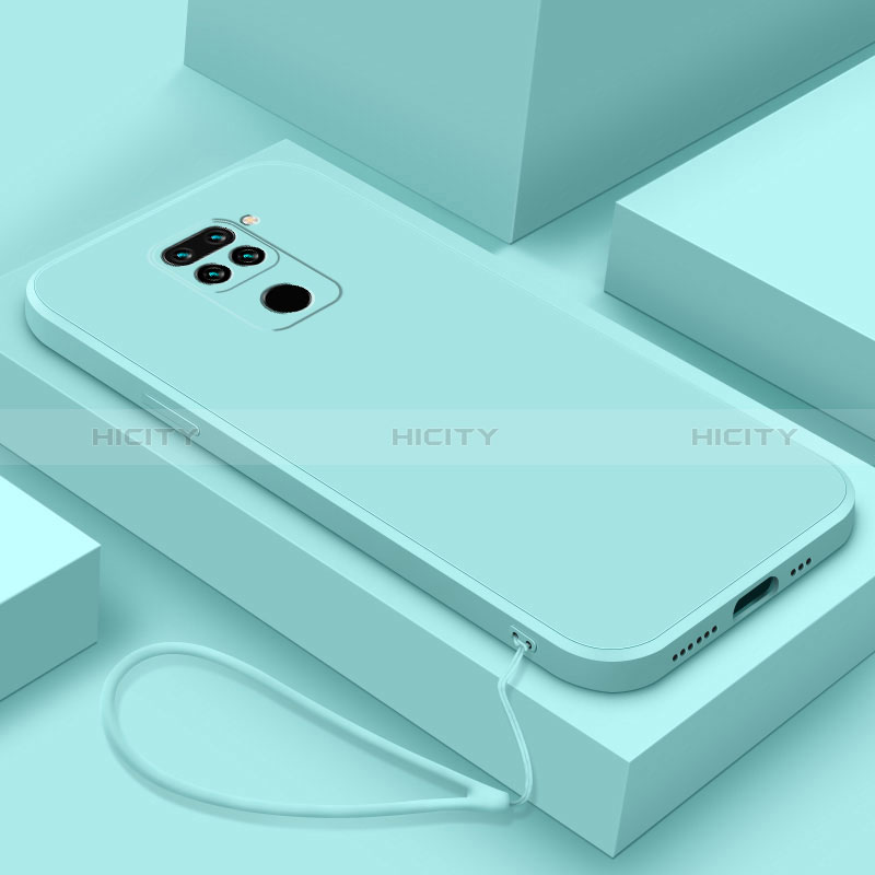 Silikon Hülle Handyhülle Ultra Dünn Flexible Schutzhülle 360 Grad Ganzkörper Tasche YK4 für Xiaomi Redmi Note 9 Hellblau