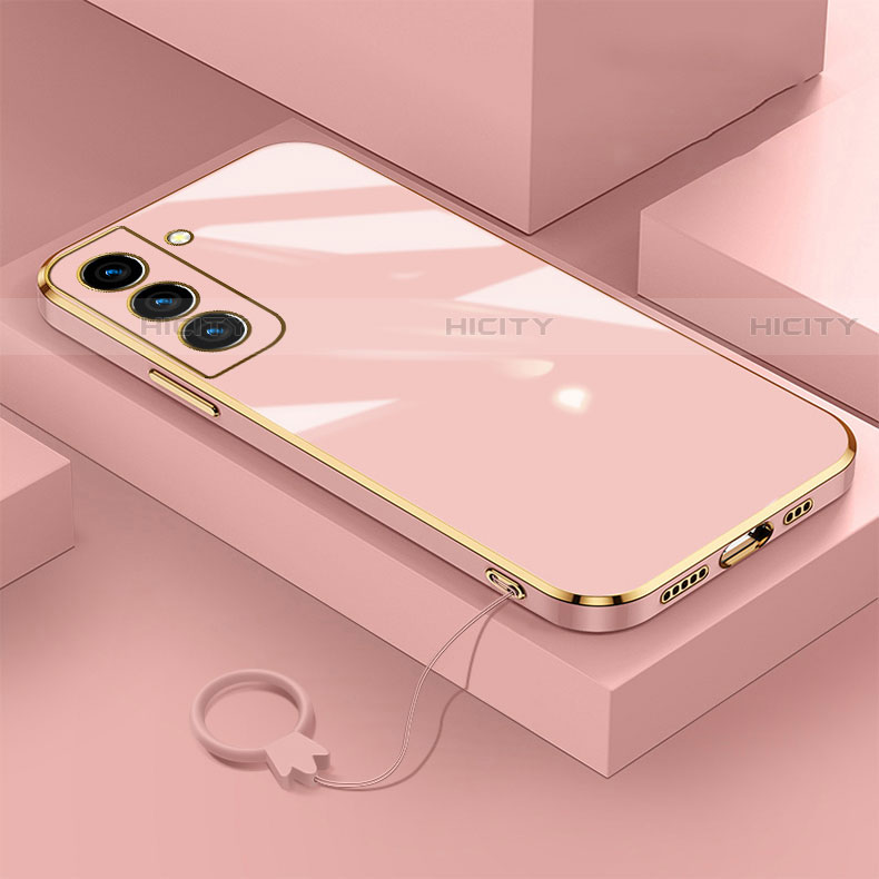 Silikon Hülle Handyhülle Ultra Dünn Flexible Schutzhülle Tasche M01 für Samsung Galaxy S21 5G Rosegold