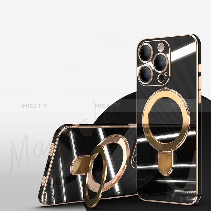 Silikon Hülle Handyhülle Ultra Dünn Flexible Schutzhülle Tasche mit Mag-Safe Magnetic Magnetisch C01 für Apple iPhone 12 Pro Max