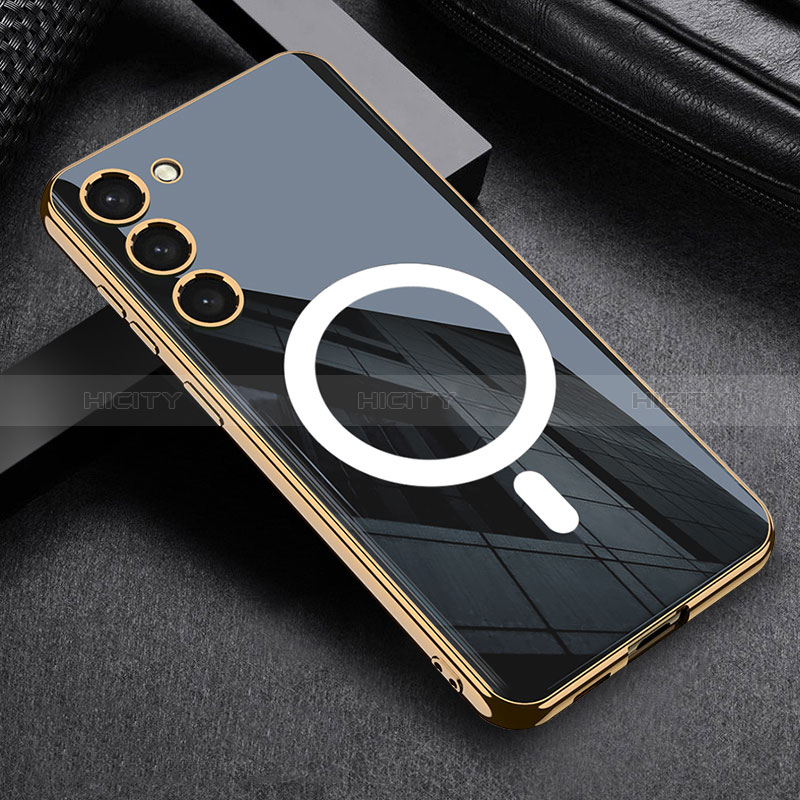Silikon Hülle Handyhülle Ultra Dünn Flexible Schutzhülle Tasche mit Mag-Safe Magnetic Magnetisch für Samsung Galaxy S23 Plus 5G