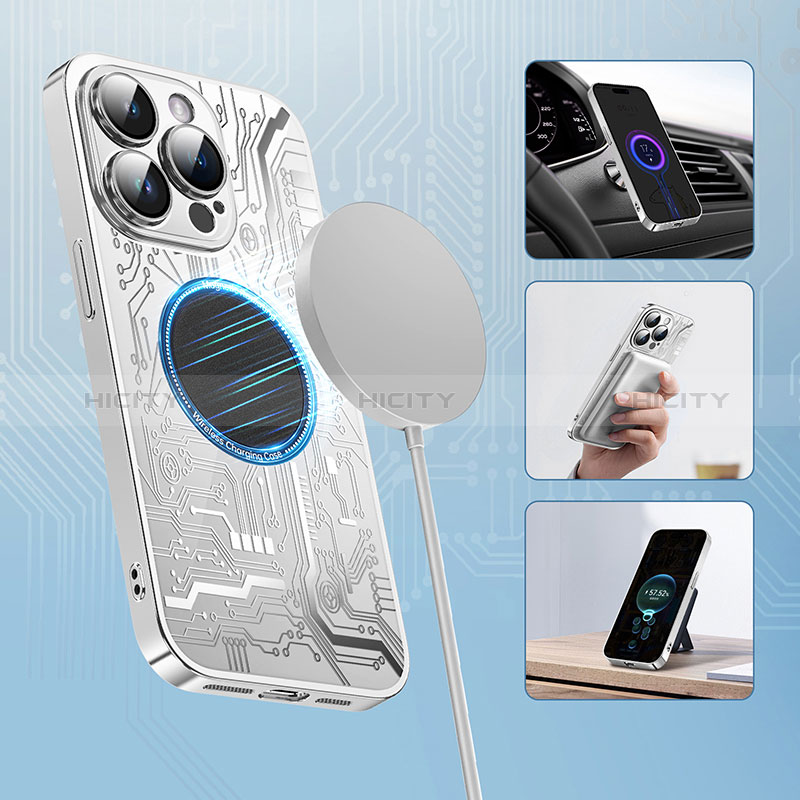 Silikon Hülle Handyhülle Ultra Dünn Flexible Schutzhülle Tasche mit Mag-Safe Magnetic Magnetisch ZL1 für Apple iPhone 13 Pro Max