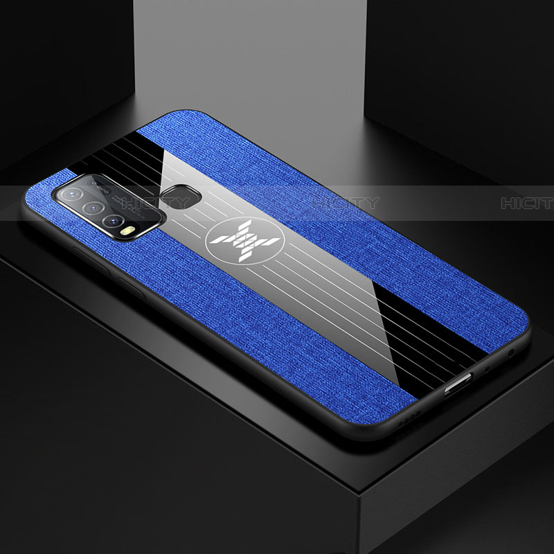 Silikon Hülle Handyhülle Ultra Dünn Flexible Schutzhülle Tasche S03 für Vivo Y50 Blau